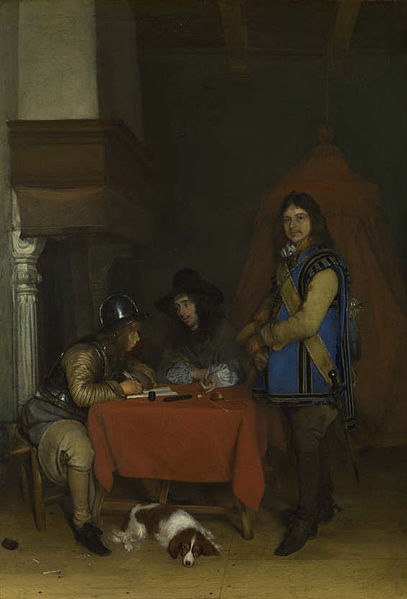 Adriaan de Lelie An Officer dictating a Letter